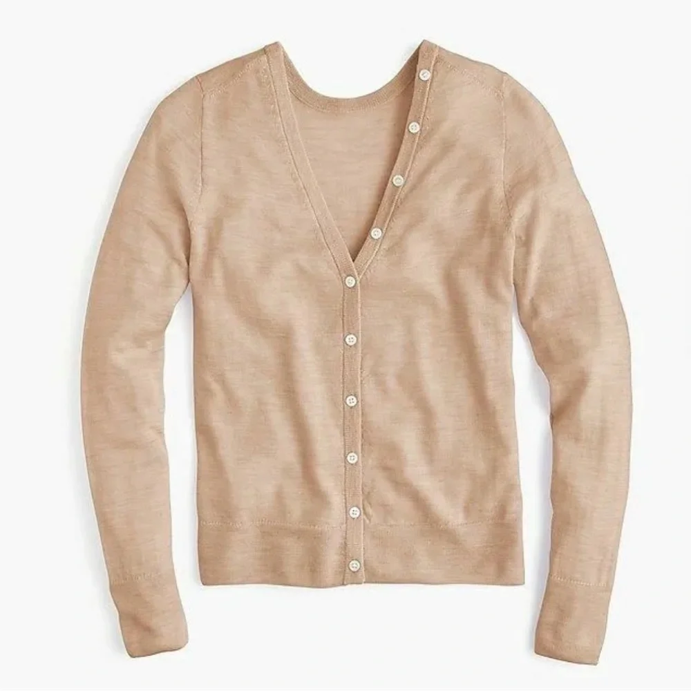J. Crew Reversible Button-Back Sweater sz. Small